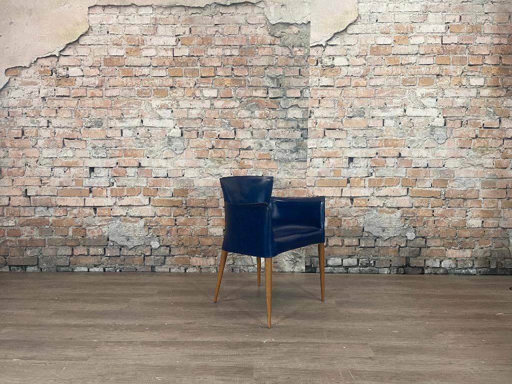 Matteo Grassi Vela blauw bij TheReSales, Huis en Inrichting, Stoelen, Ophalen, Blauw, Design, Zo goed als nieuw