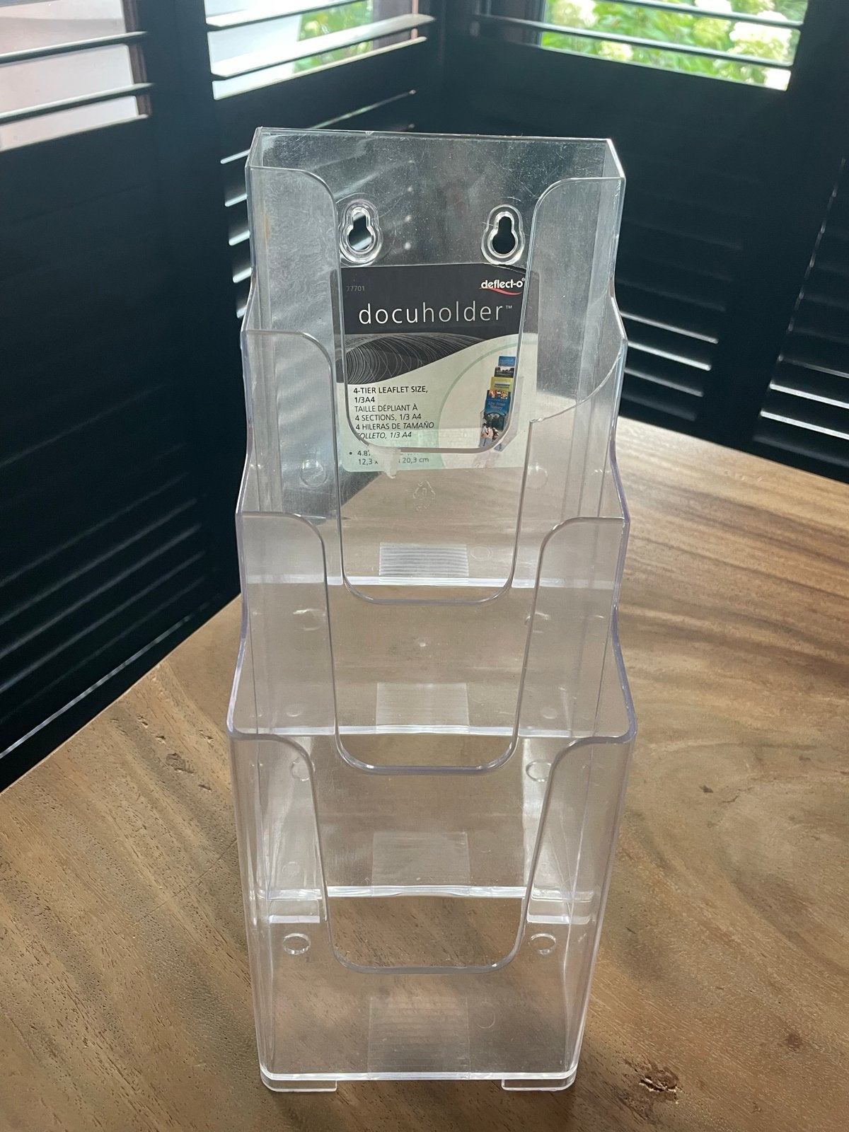 Transparante Docuholder - 4-laags folderhouder, Ophalen of Verzenden