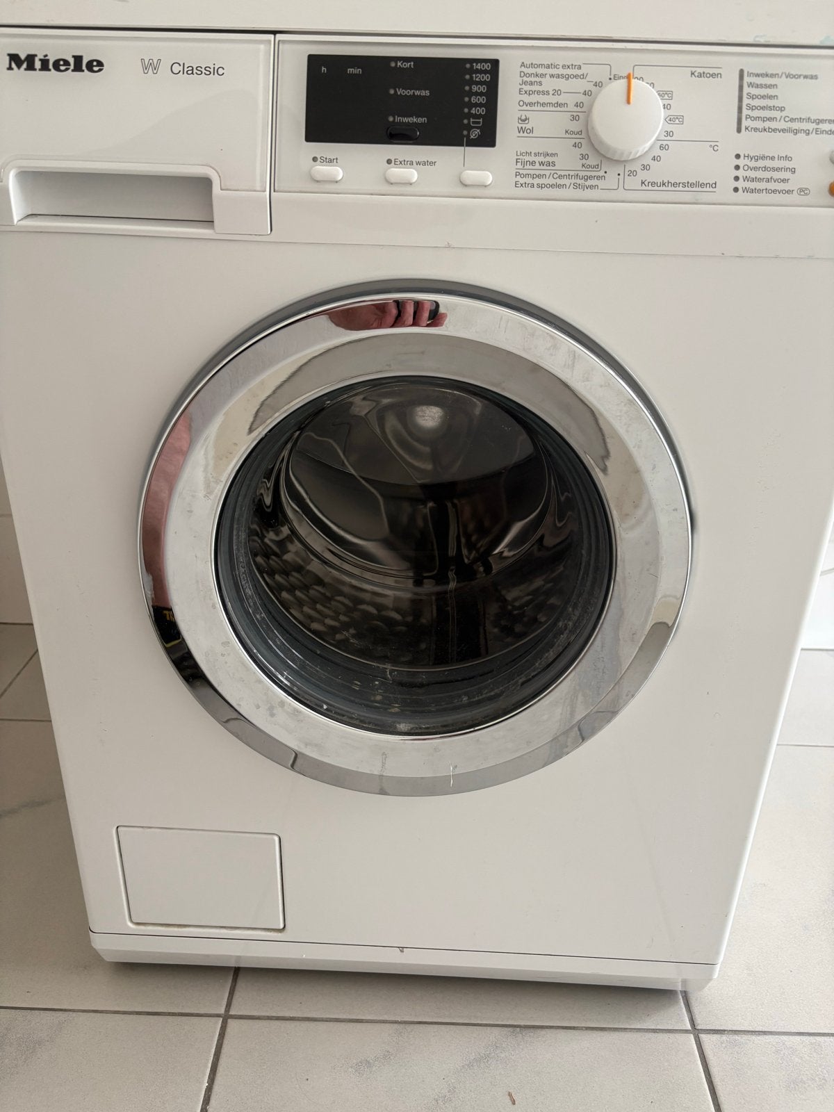 Miele W Classic Wasmachine, Ophalen, Gebruikt, Voorlader, Wolwasprogramma