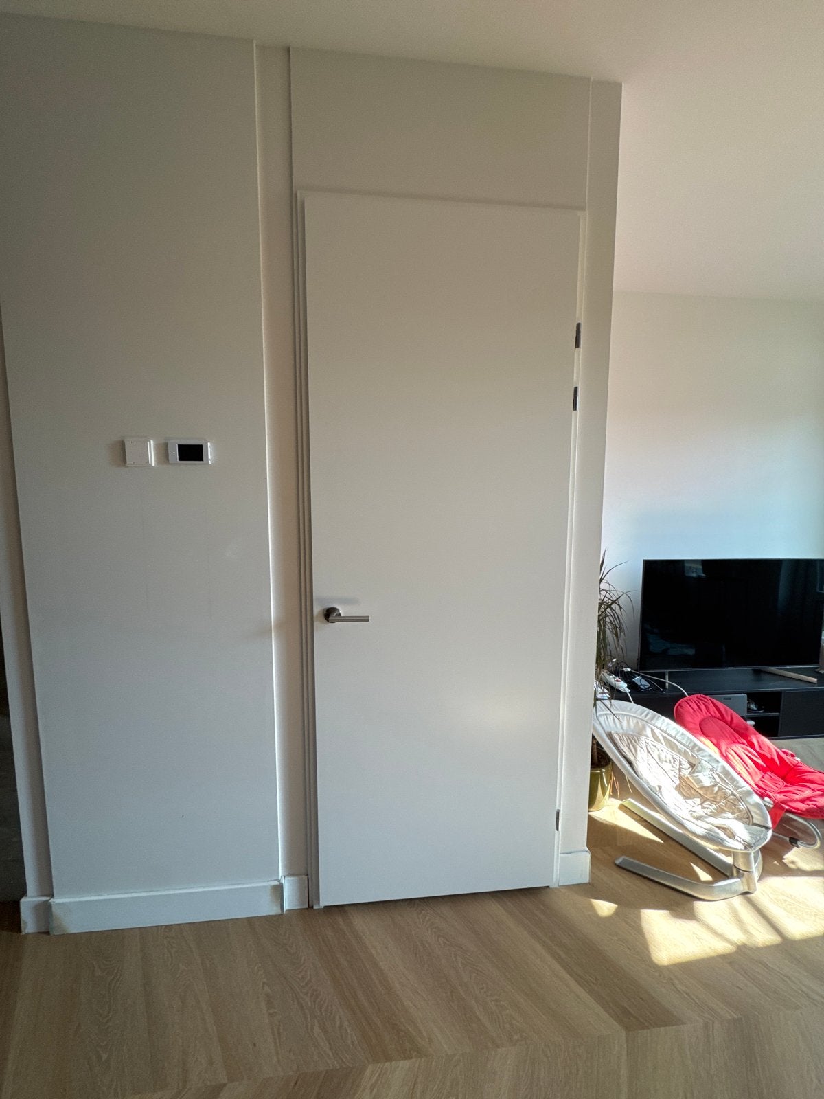Moderne binnendeur, wit, inclusief beslag, 80 tot 100 cm, 215 cm of meer, Binnendeur, Ophalen of Verzenden