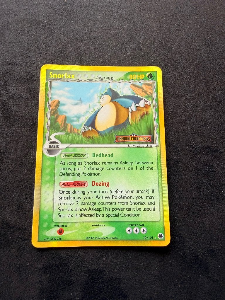 Pokemonkaart Snorlax δ Delta Species (DF 10) 2006, Ophalen of Verzenden, Gebruikt, Losse kaart, Foil