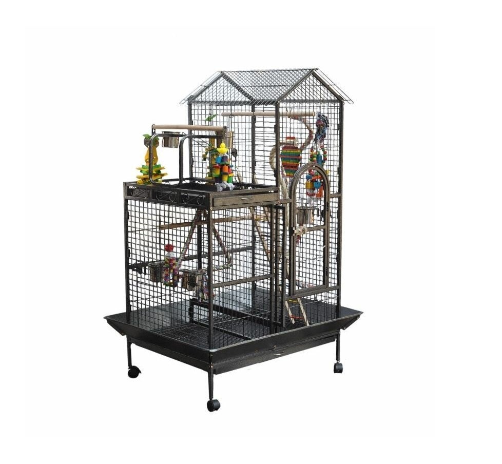Papegaaienkooi Torino Met Speelgoed Vogelkooi Vogel Papegaai, Ophalen of Verzenden, Nieuw, Metaal, Vogelkooi