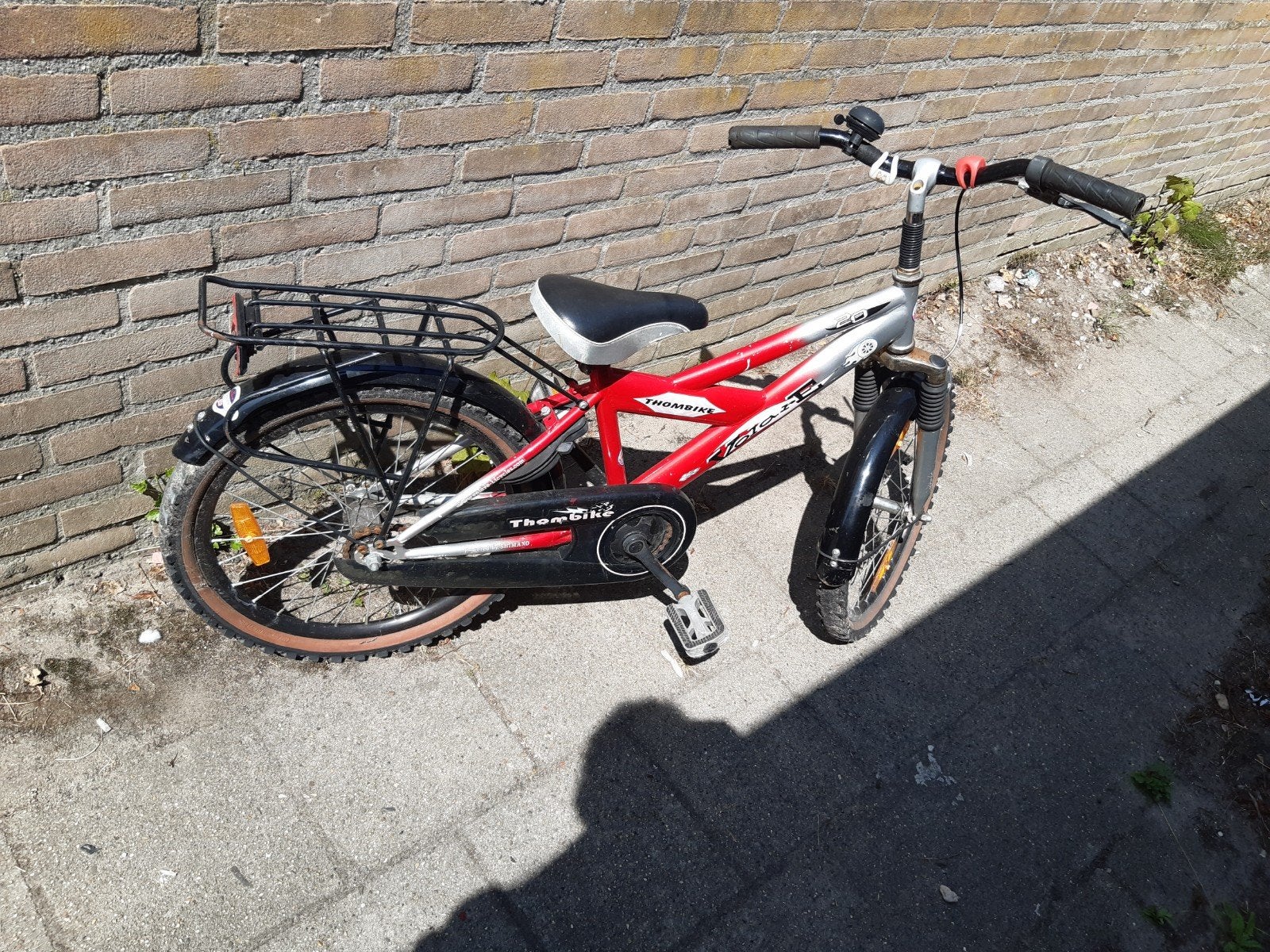ThomBike kinderfiets 20 inch - rood/zilver, Fietsen en Brommers, Fietsen | Kinderfietsjes, Ophalen, Gebruikt, 20 inch of meer