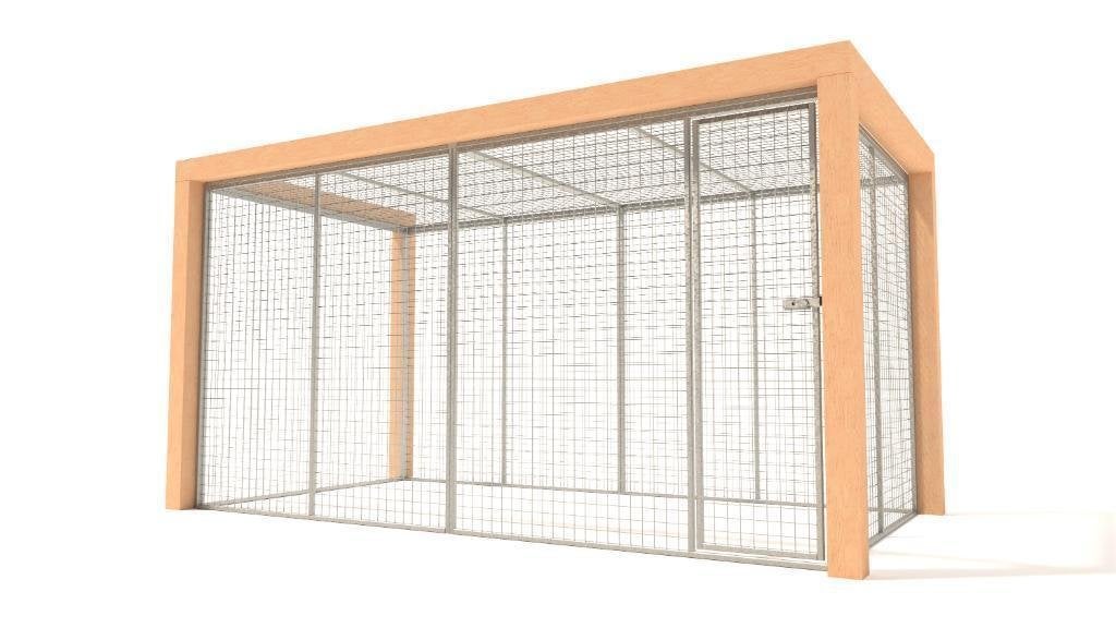 Luxe Kippenren Kiki | 374 x 199 x 195 cm, Ophalen of Verzenden, Nieuw, Kippenhok of Kippenren