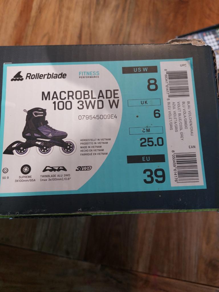 Rollerblade Macoblade 100 3WD W - Zo goed als nieuw, Zo goed als nieuw, Inline skates 4 wielen, Dames, Ophalen
