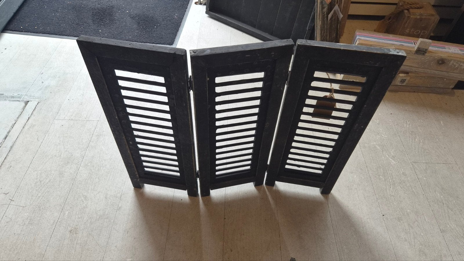 Houten shutter 60x52x2 cm, Ophalen of Verzenden, Nieuw, Hout, Brocante