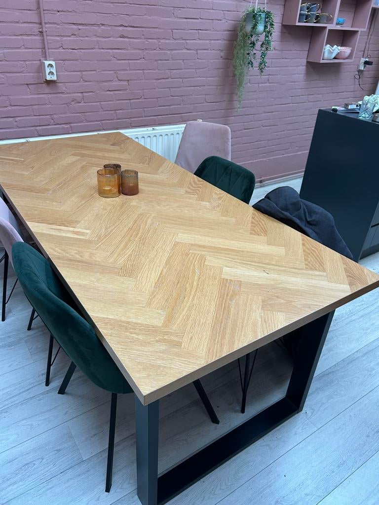 Eettafel, Ophalen, Gebruikt, 200 cm of meer, 50 tot 100 cm