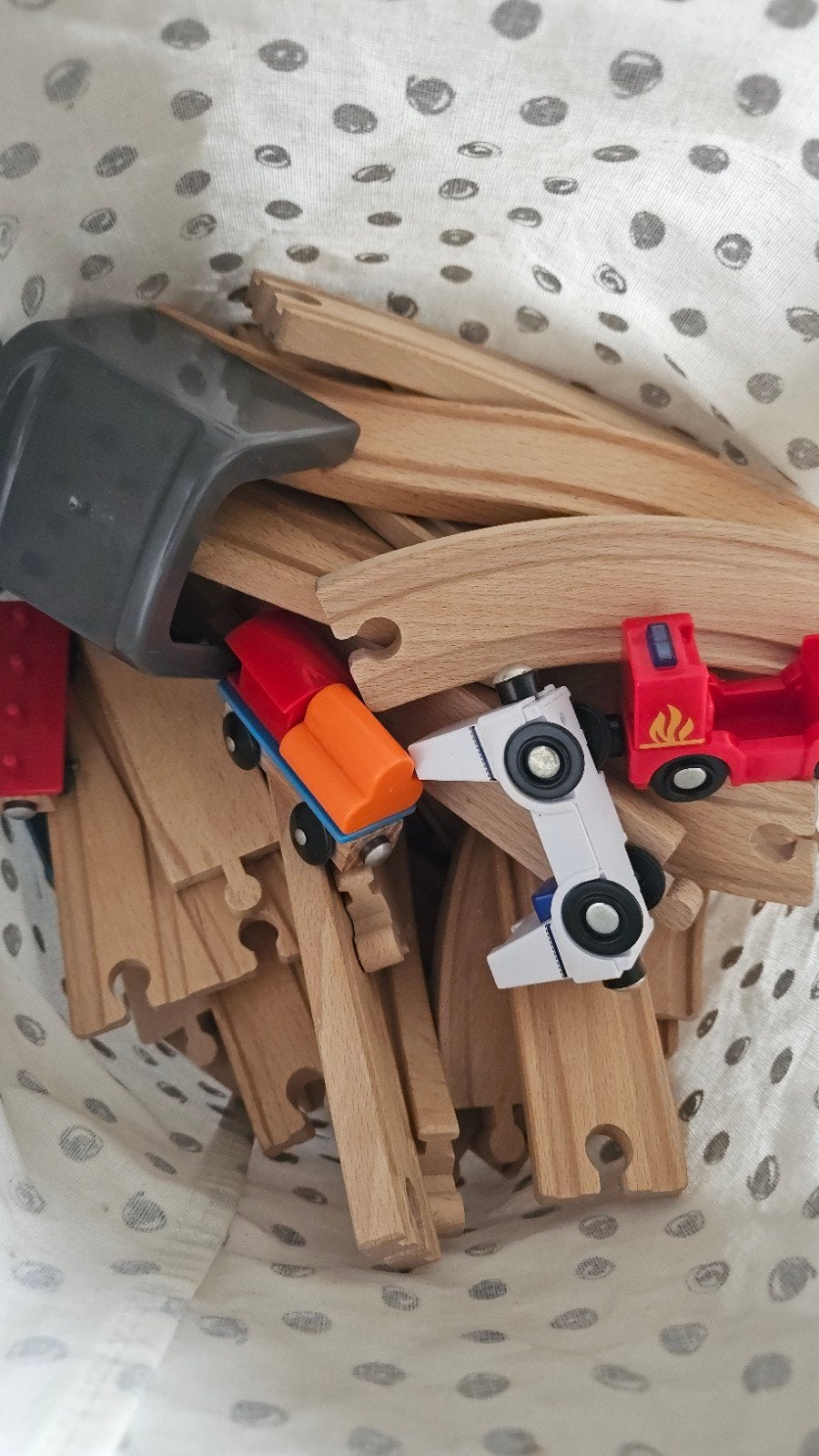 ikea Lillabo houten treinbaan met treintjes en accessoires, Ophalen