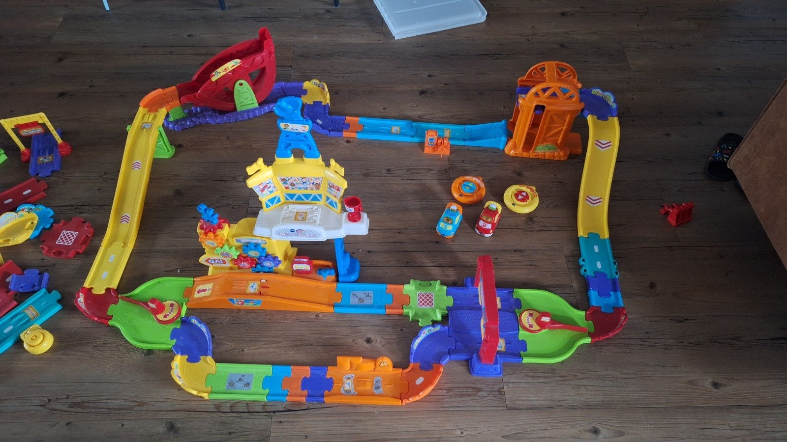 VTech Toet Toet Auto's RC Racebaan met extra wegdelen, Ophalen, Gebruikt, Afstandsbediening
