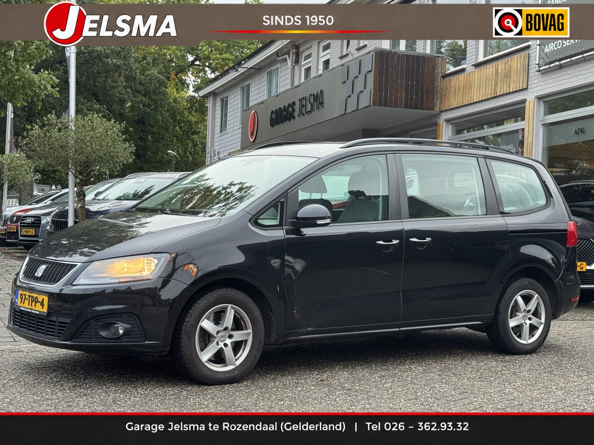 SEAT Alhambra 2.0 TDi 140pk Style 7p. DSG EU export price 3., Auto's, Euro 5, Gebruikt, Beige, 4 cilinders