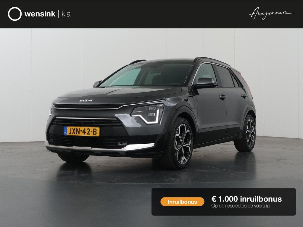 Kia Niro 1.6 GDi PHEV DynamicPlusLine | 18” lichtmetalen v, Auto's, Kia, Gebruikt, Plug-in hybride, Bedrijf, 171 pk