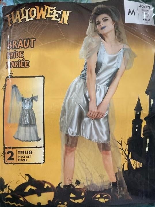 Nieuw Heks bruidsjurk + diadeem mt L, Kleding | Dames, Carnavalskleding en Feestkleding, Nieuw, Kleding, Carnaval, Maat 42/44 (L)
