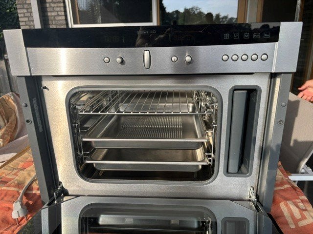 NEFF inbouw STOOMOVEN C47D42.0- nette staat-zelden gebruikt, Ophalen, Zwart, 50 tot 100 cm, Zo goed als nieuw
