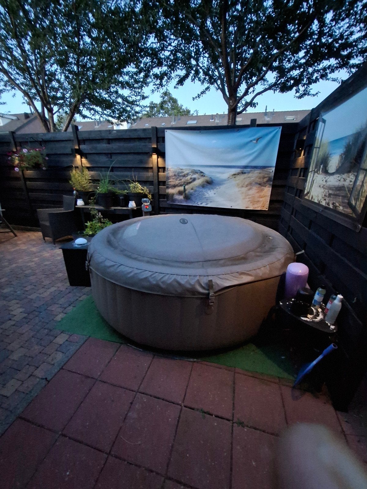 intex jacuzzi 6 personen  in goede staat!, Ophalen of Verzenden, Gebruikt