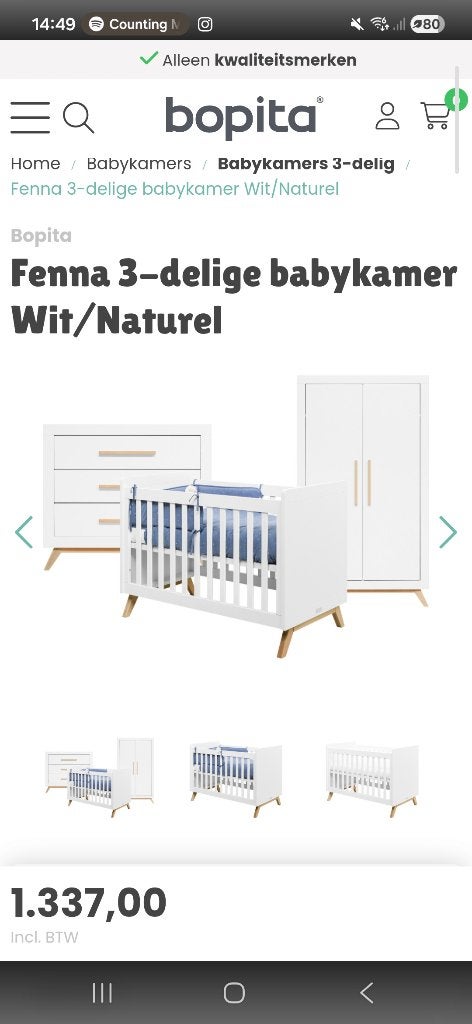Babyset Bopita Fenna, Ophalen, Gebruikt, Jongetje of Meisje