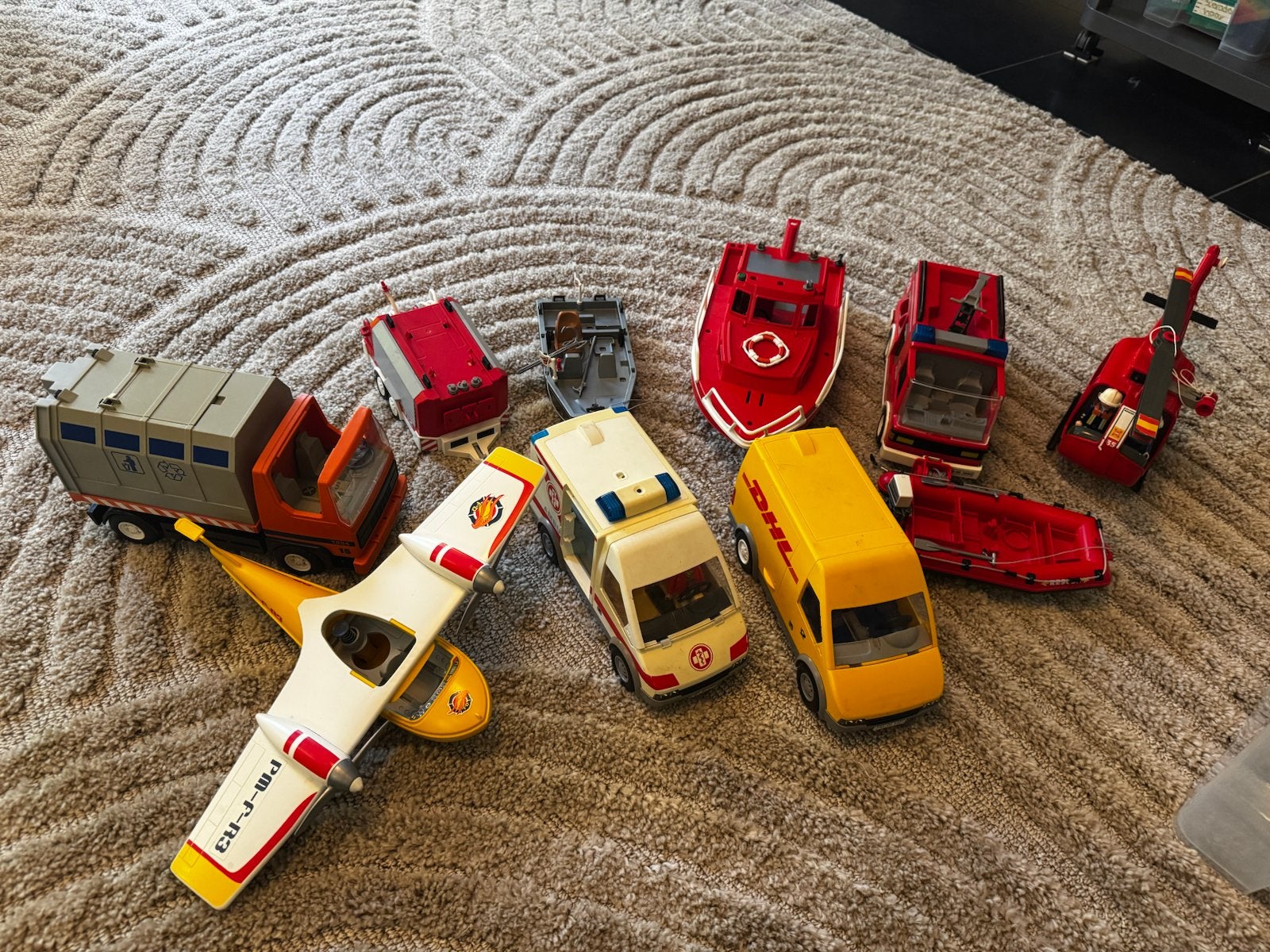 Playmobil Voertuigen Set - Brandweer, Ambulance, Vliegtuig, Ophalen, Gebruikt