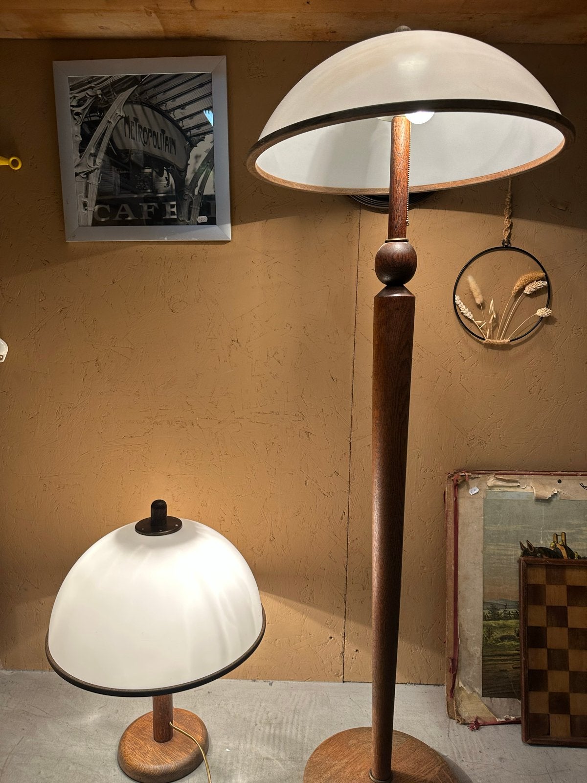 Vintage Steinhauer Vloerlamp en Tafellamp Set, Ophalen of Verzenden