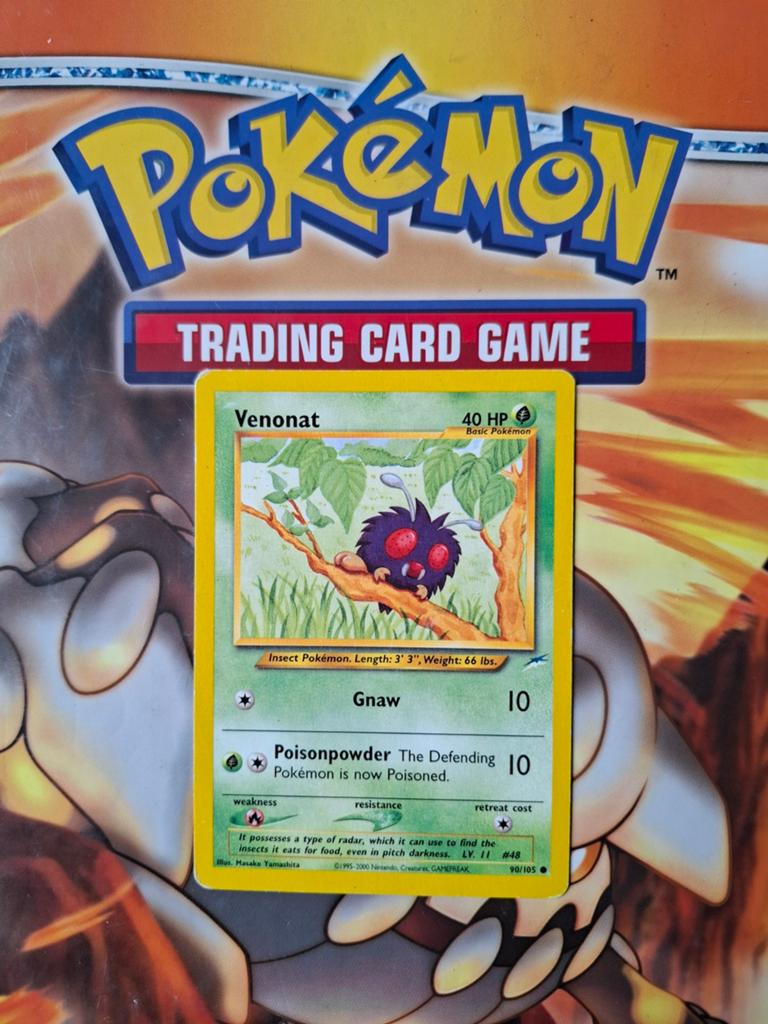 Venonat 90/105 Neo Destiny pokemon kaart, Ophalen of Verzenden, Gebruikt, Losse kaart