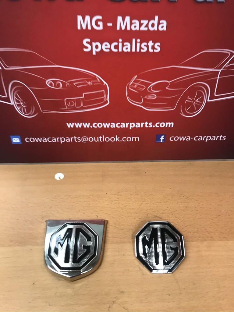 mg tf mgtf mg f mgf voor + achter logo nieuw zwart-grijs le5, -, -, Nieuw, Ophalen of Verzenden