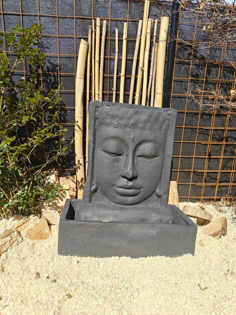 Mooie grote oosterse Buddha fontein water ornament beton, Tuin en Terras, Waterpartijen en Fonteinen, Ophalen of Verzenden, Beton