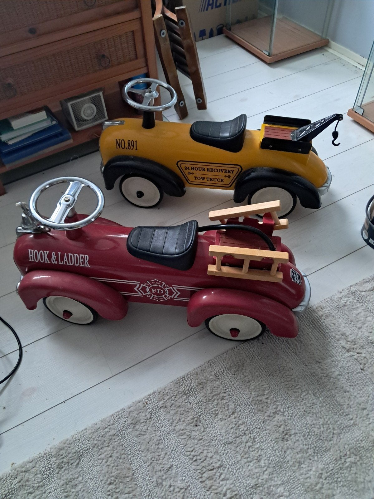 twee loopauto's, Ophalen, Zo goed als nieuw, Overige merken