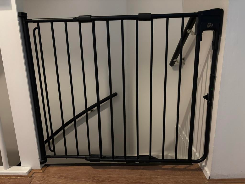 A3 Baby & Kids Safetydoor traphek zwart, Kinderen en Baby's, Traphekjes, Ophalen, Gebruikt, 100 tot 115 cm, Klemhekje