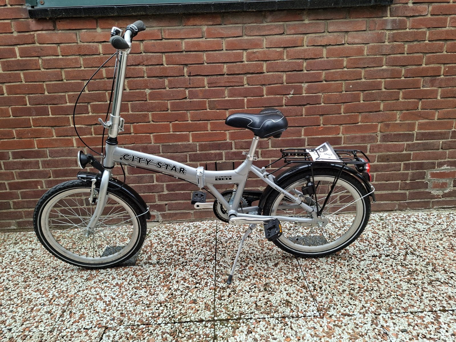 City Star opvouwbare fiets - Aluminium, zo goed als nieuw, 20 inch of meer, Velgrem, Zo goed als nieuw, Totaal opvouwbaar