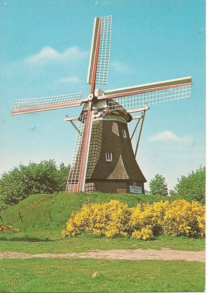 Ansichtkaart Molen "Jantine-Hellingmolen" AALDEN, Ophalen of Verzenden, 1960 tot 1980, Gelopen, Drenthe