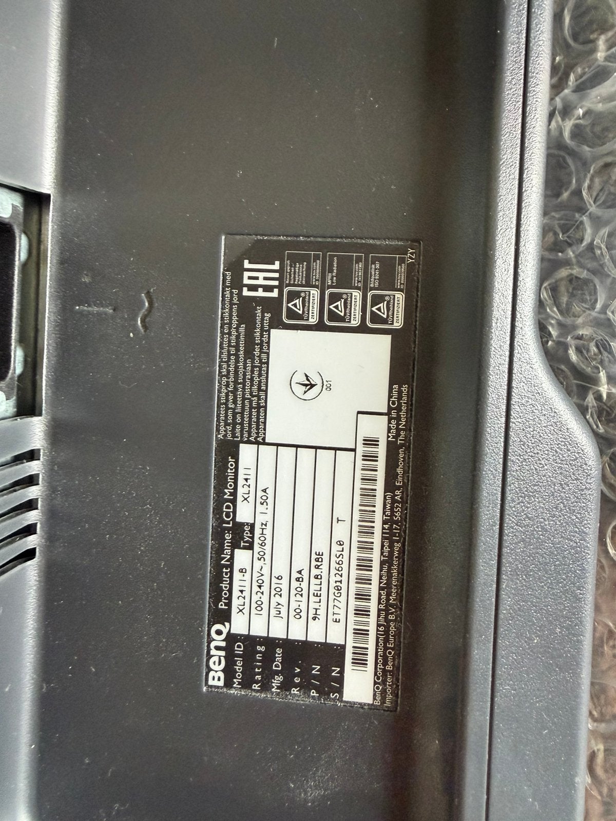 benq xl2411-B, Computers en Software, Monitoren, Ophalen, Gebruikt