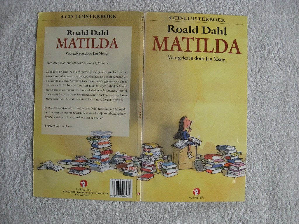Roald Dahl (4 CD) MATILDA - voorlezer Jan Meng (ong. 4 uur), Boeken, Luisterboeken, Ophalen of Verzenden, Roald Dahl - voorlezer Jan Meng