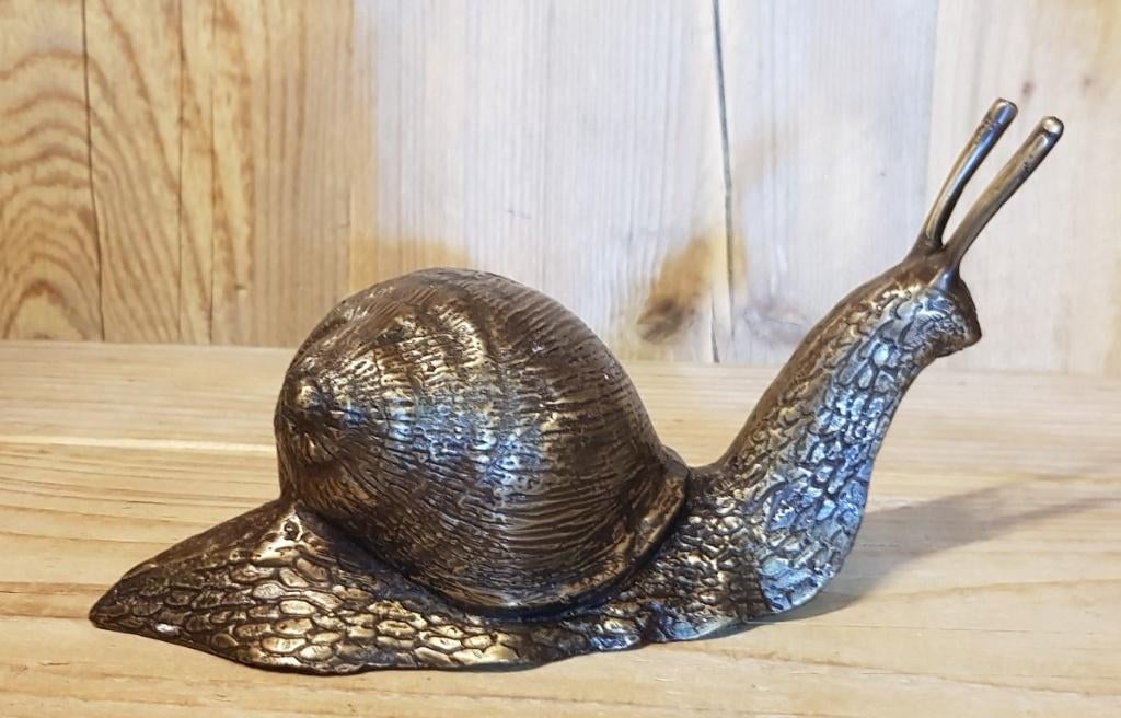 Slak / bronzen beeld / 19 cm lang