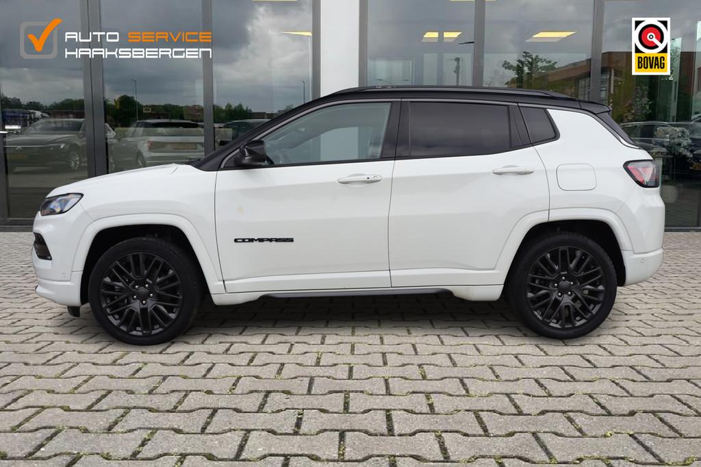 Jeep Compass 4xe 240 Plug-in Hybrid Electric S | ACC | Camer, Auto's, Automaat, 4 cilinders, Wit, Bedrijf