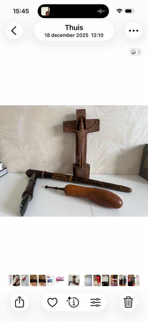 NIEUW-GUINEA Set: Kruis, Hakbijl, Kalabas (Jaren '50), Antiek en Kunst, Curiosa en Brocante, Ophalen of Verzenden