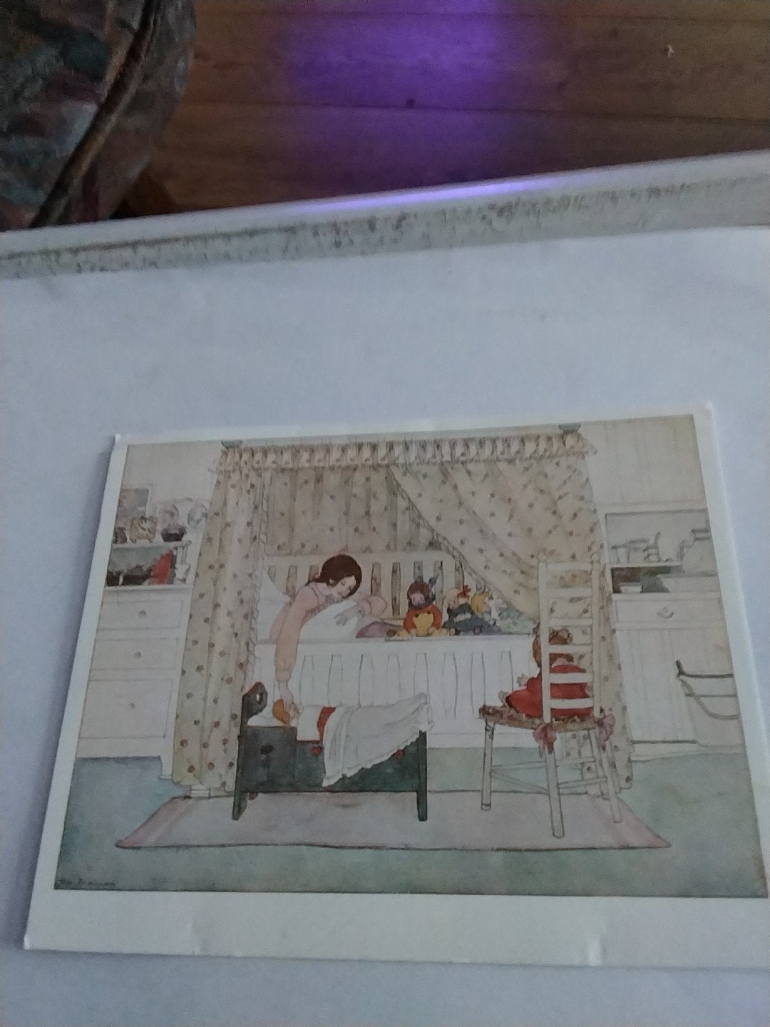 Oude ansichtkaart: Geboorte van een baby, 1974 RIE CRAMER, Ophalen of Verzenden, Voor 1920