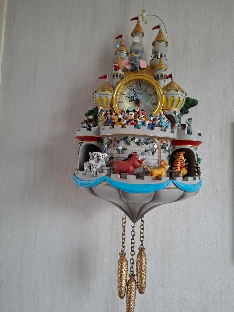 Disney bradford klok handgemaakt, Verzamelen, Disney, Ophalen, Overige figuren, Zo goed als nieuw, Beeldje of Figuurtje
