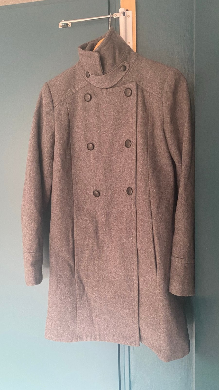 MNG Suit wollen jas/mantel - Maat S, Ophalen of Verzenden, Zo goed als nieuw, Maat 36 (S), Grijs