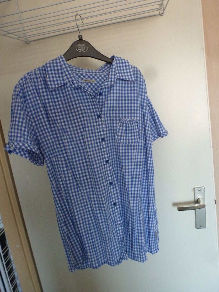 blouse GAVIOTTA blauw wit 40 -GRATIS zend, Verzenden, Nieuw, Maat 38/40 (M), Blauw