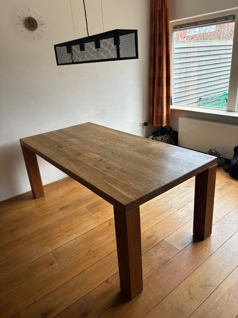 eikenhouten tafel, Ophalen, Gebruikt, Eikenhout, 200 cm of meer