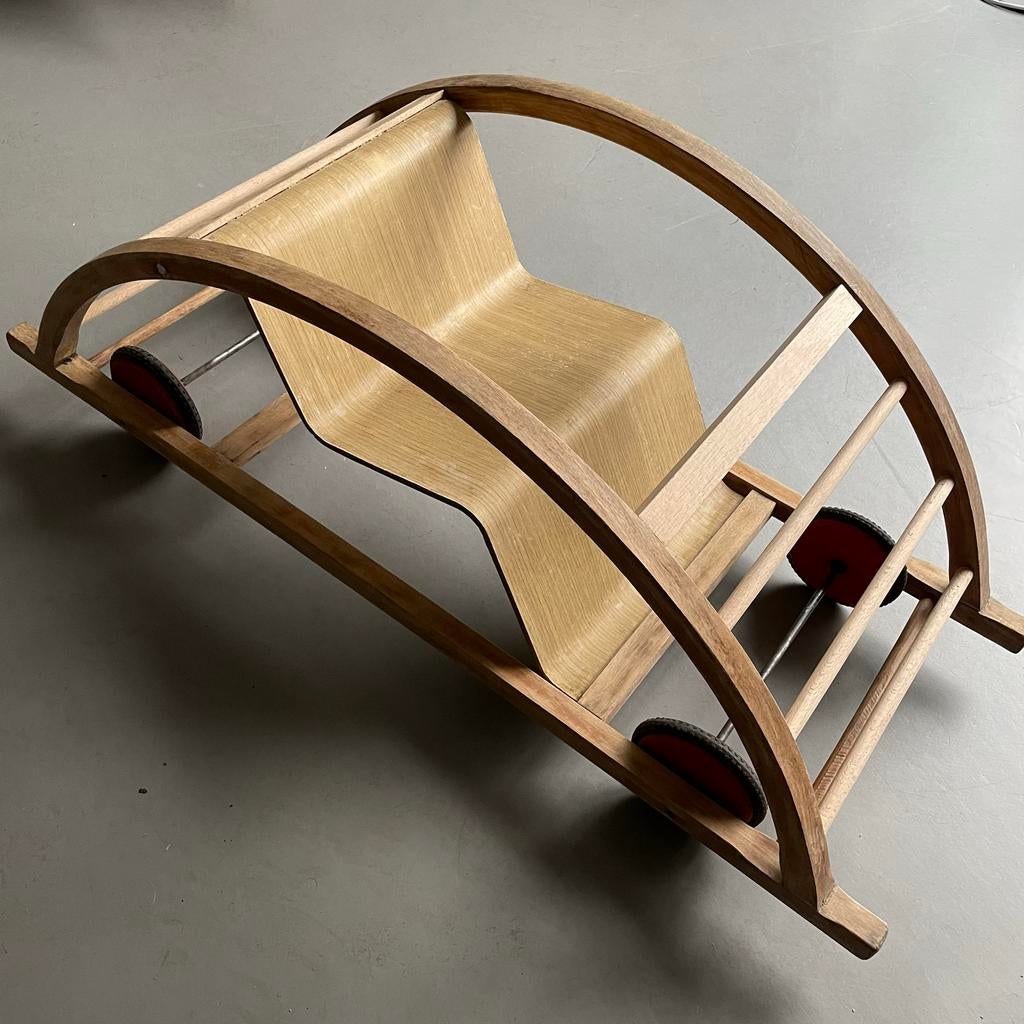 Vintage Schaukelwagen / Loopwagen, Antiek en Kunst, Antiek | Speelgoed, Ophalen of Verzenden