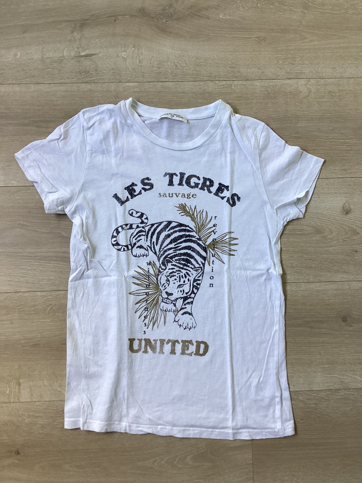 T shirt gebroken wit tijger maat 14, Ophalen of Verzenden, Zo goed als nieuw