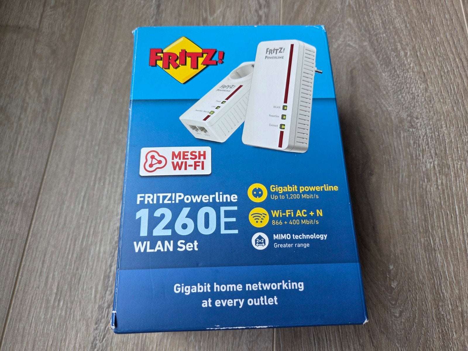 Fritz!Powerline 1260E WLAN Set (1x 1220E, 1x 1260E) Fritzbox, Computers en Software, Powerlines, Ophalen, Gebruikt, Fritz!
