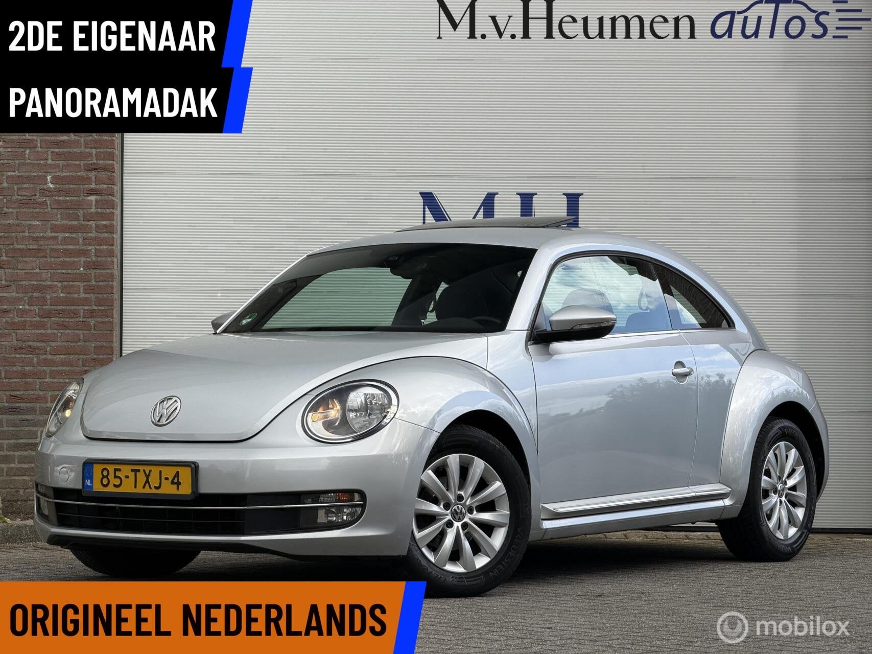 Volkswagen Beetle 1.2 TSI Design ORG NED 2DE EIG Pano Cruise, Auto's, Voorwielaandrijving, Euro 5, Stof, Gebruikt