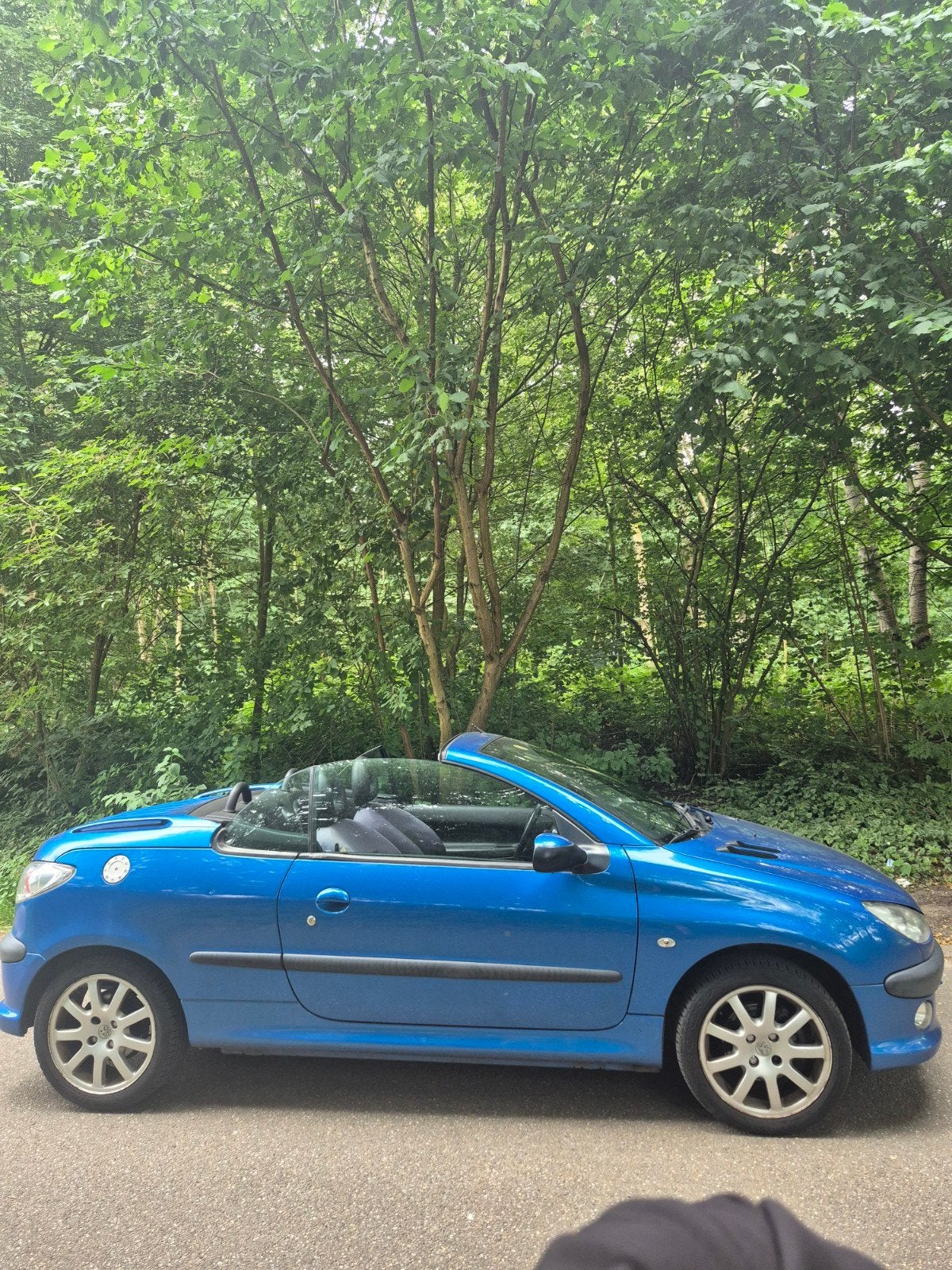 Peugeot 206 2.0 16V CC 2002 Blauw, Auto's, Peugeot, 136 pk, 4 cilinders, Cabriolet, 49 €/maand