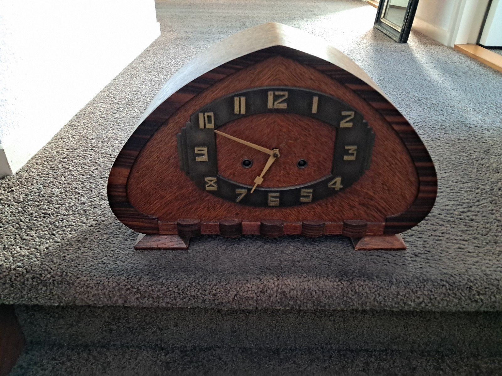 Schoorsteenpendule stijl Amsterdamse School, Antiek en Kunst, Ophalen