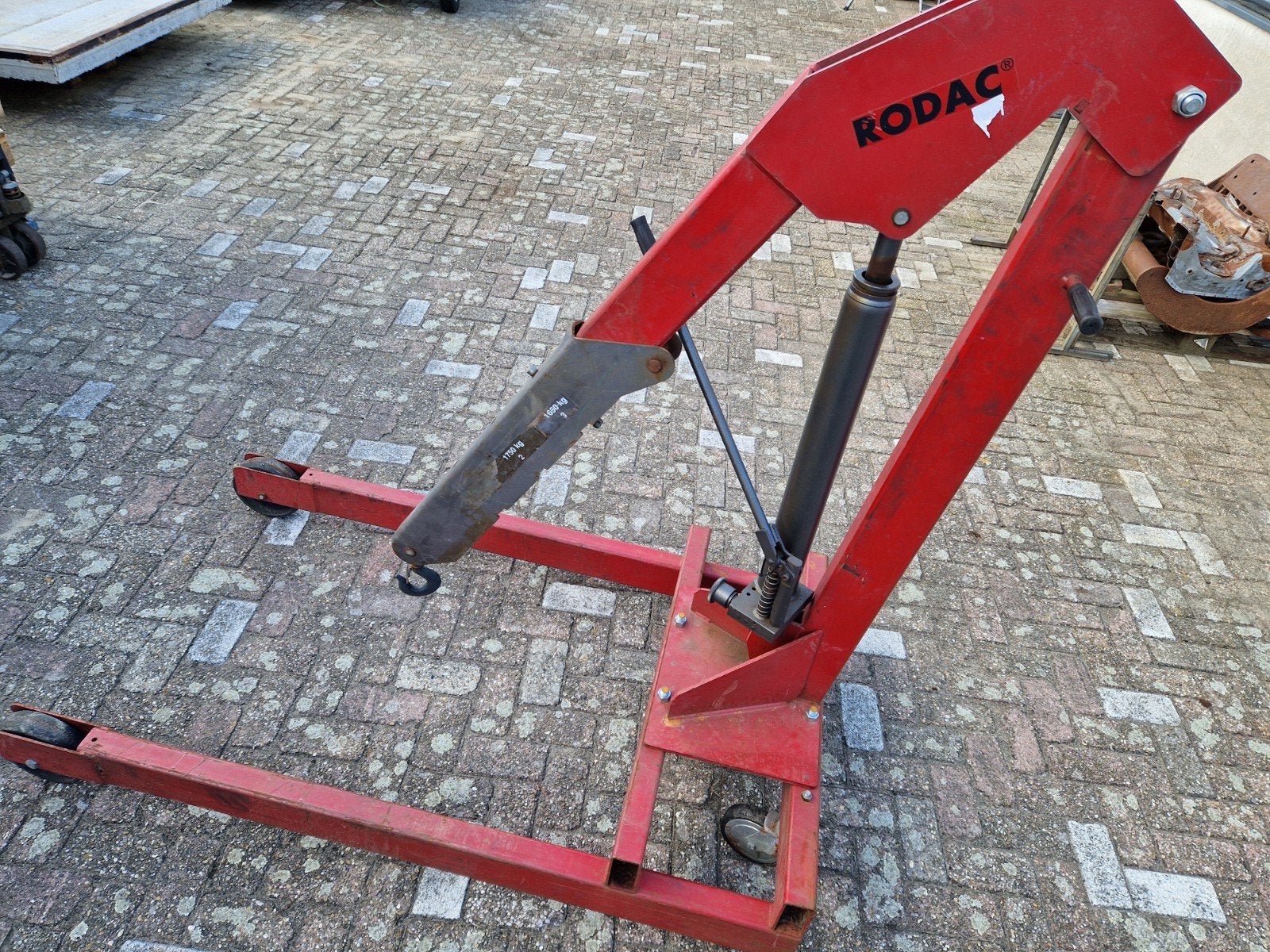 Rodac Motor Takel - Robuuste Werkplaatskraan 2000 kg, Ophalen, Gebruikt, Handmatig
