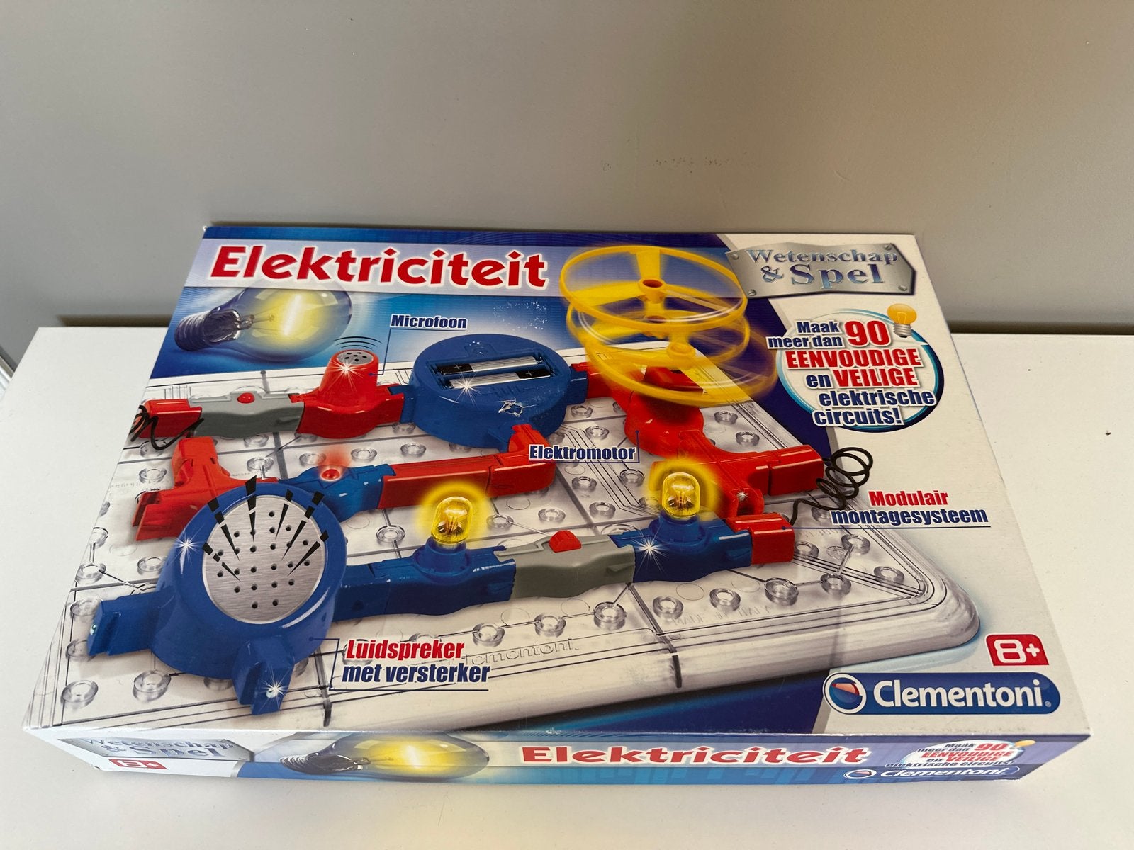 Clementoni Elektriciteit Wetenschap & Spel Experimenteerdoos, Ophalen of Verzenden, Zo goed als nieuw, Elektronica, Met licht