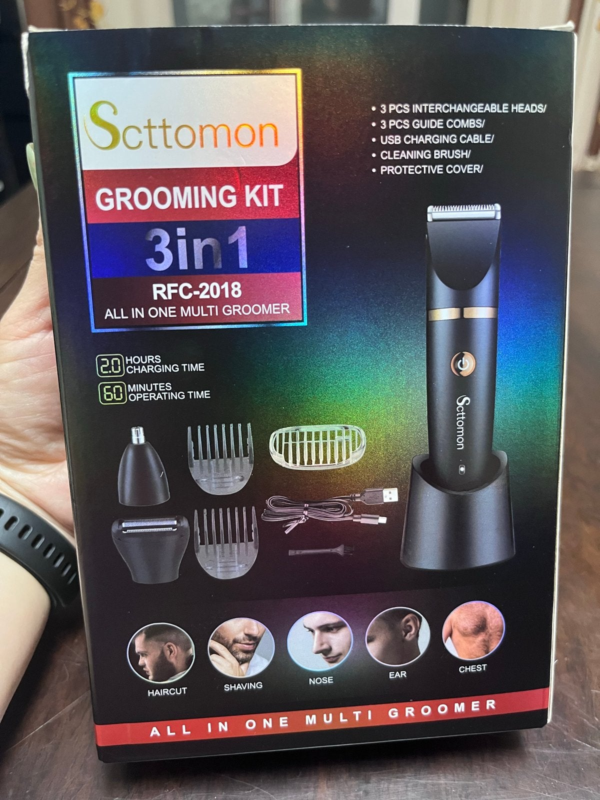 Scttomon 3-in-1 Grooming Kit voor Heren - Nieuw, Ophalen of Verzenden, Nieuw, Overige typen