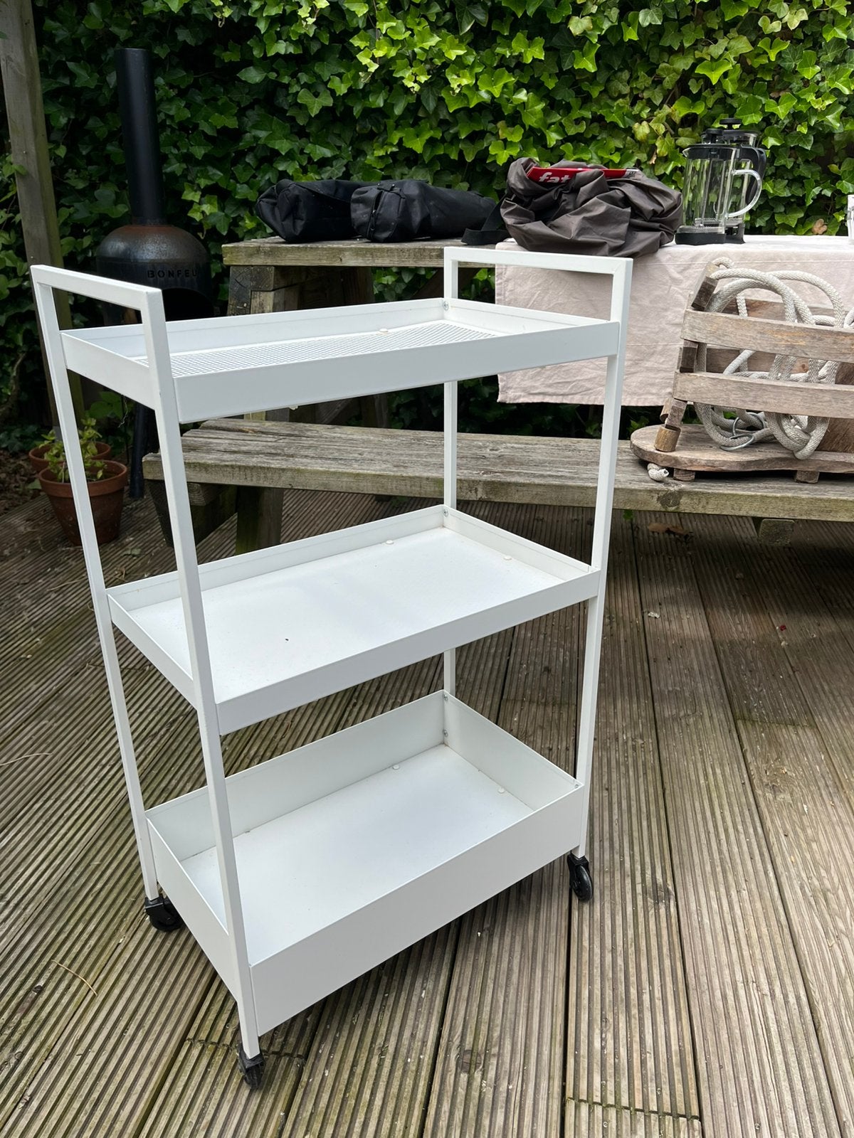 Roltafel nissafors ikea, Ophalen, Zo goed als nieuw, 25 tot 50 cm, Rechthoekig