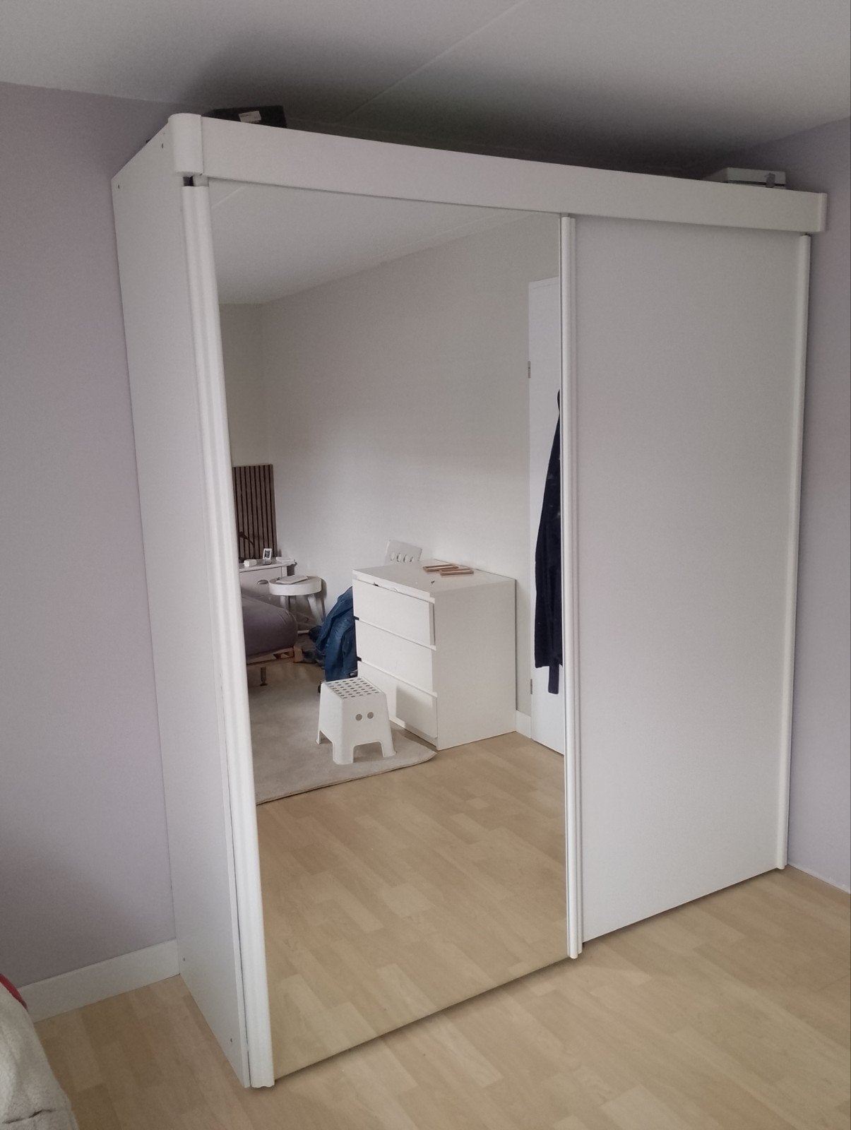 Linnenkast met schuifdeuren, Ophalen, Gebruikt, 200 cm of meer, 150 tot 200 cm