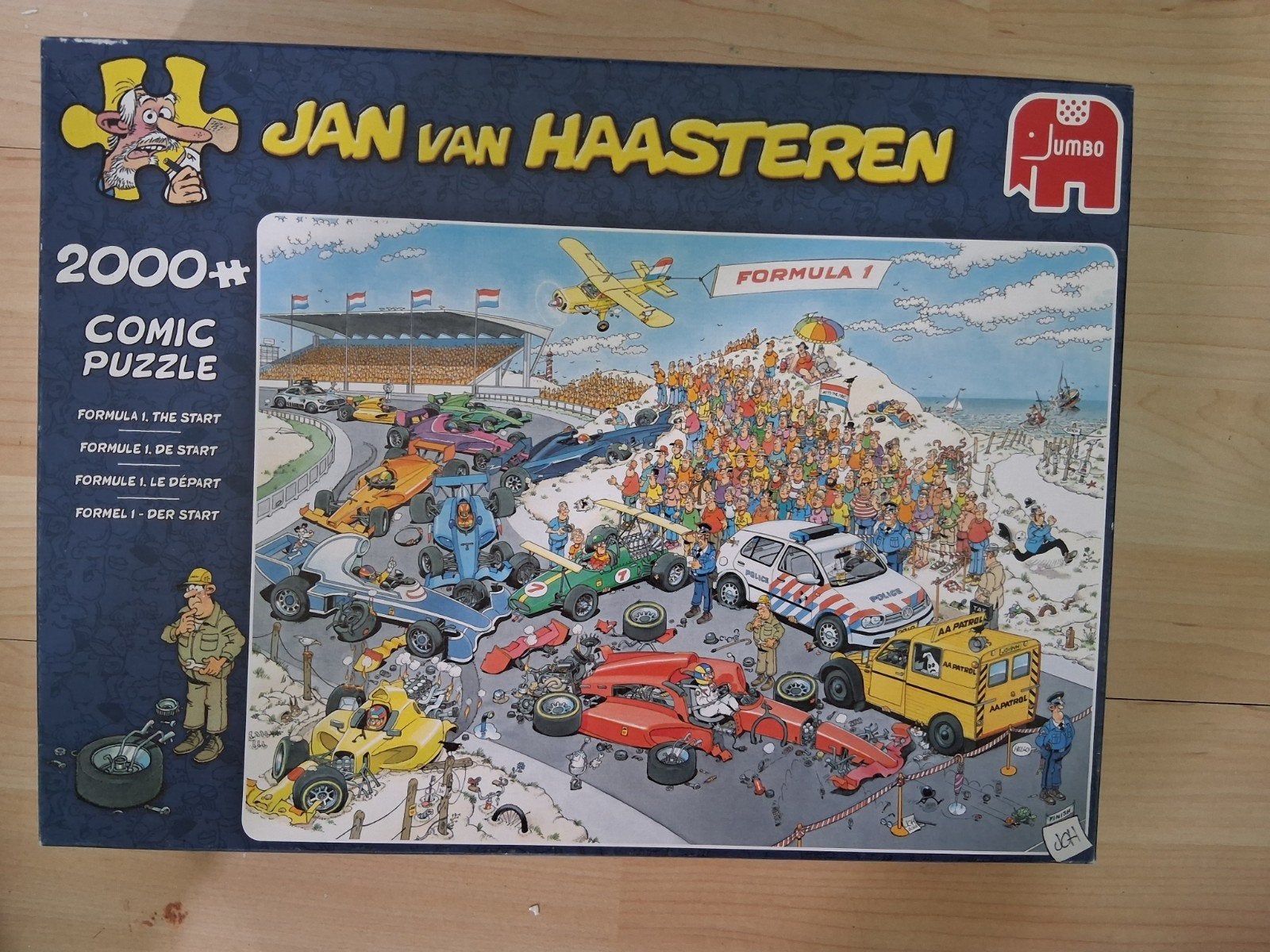 Jan van Haasteren,  start F1, 2000 stukjes, Ophalen of Verzenden, Meer dan 1500 stukjes